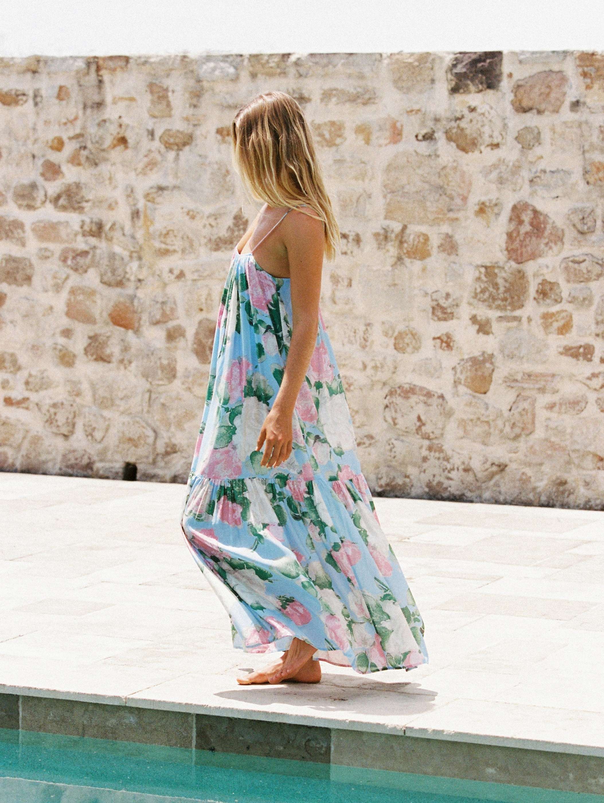 Gathered Midi Dress