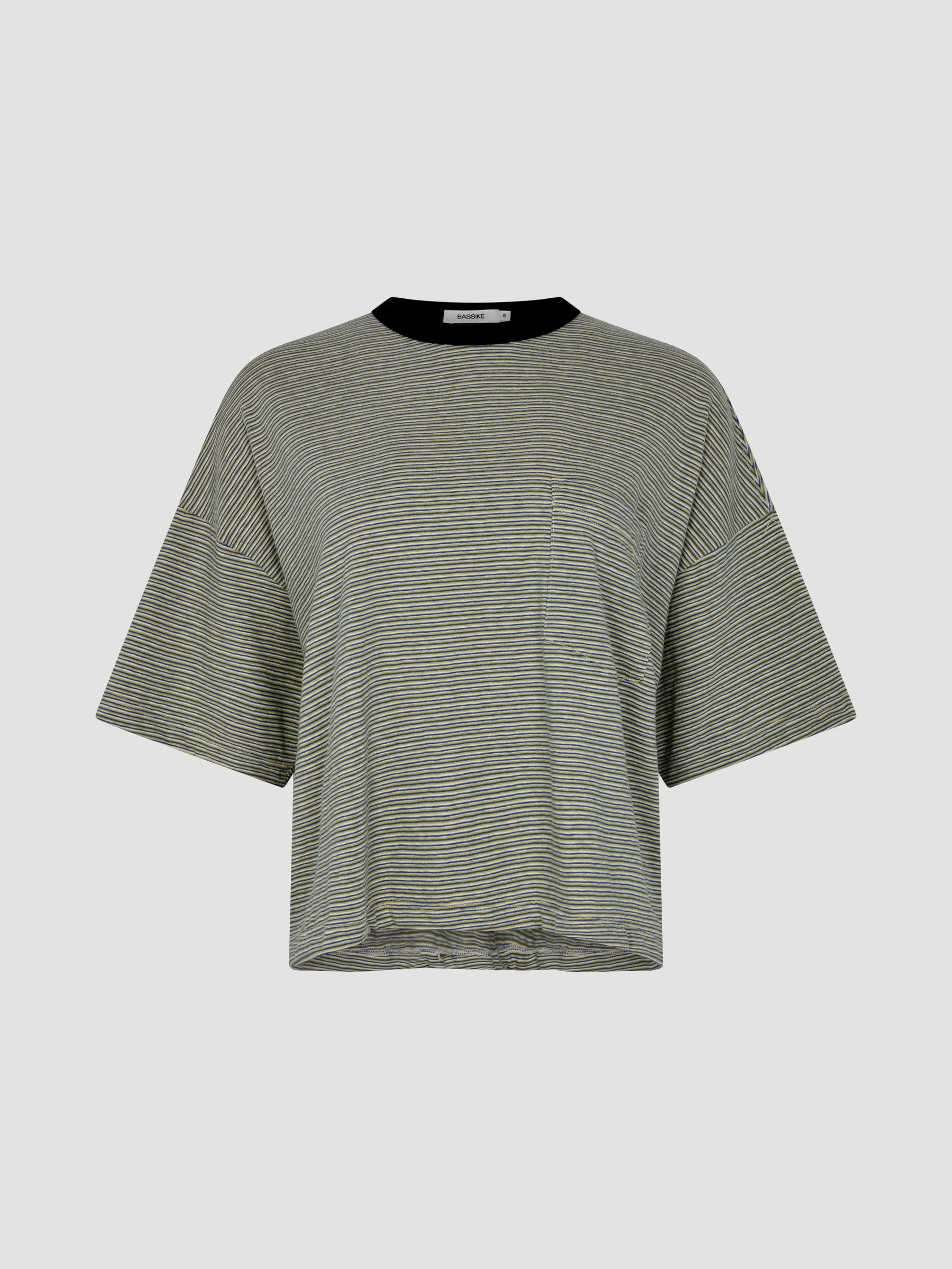 Stripe Boxy Pocket T-Shirt