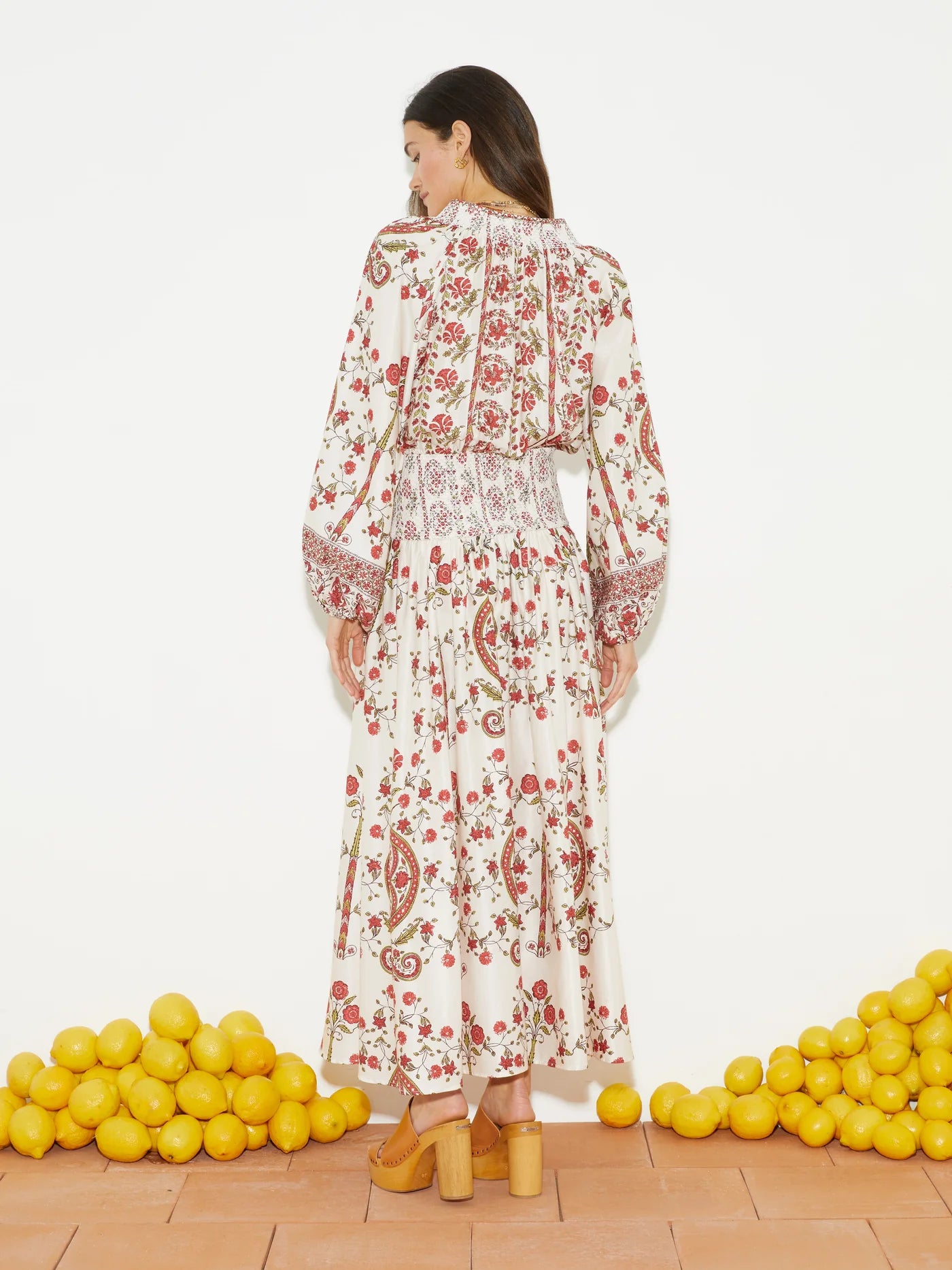 Ceres Shirred Maxi Dress