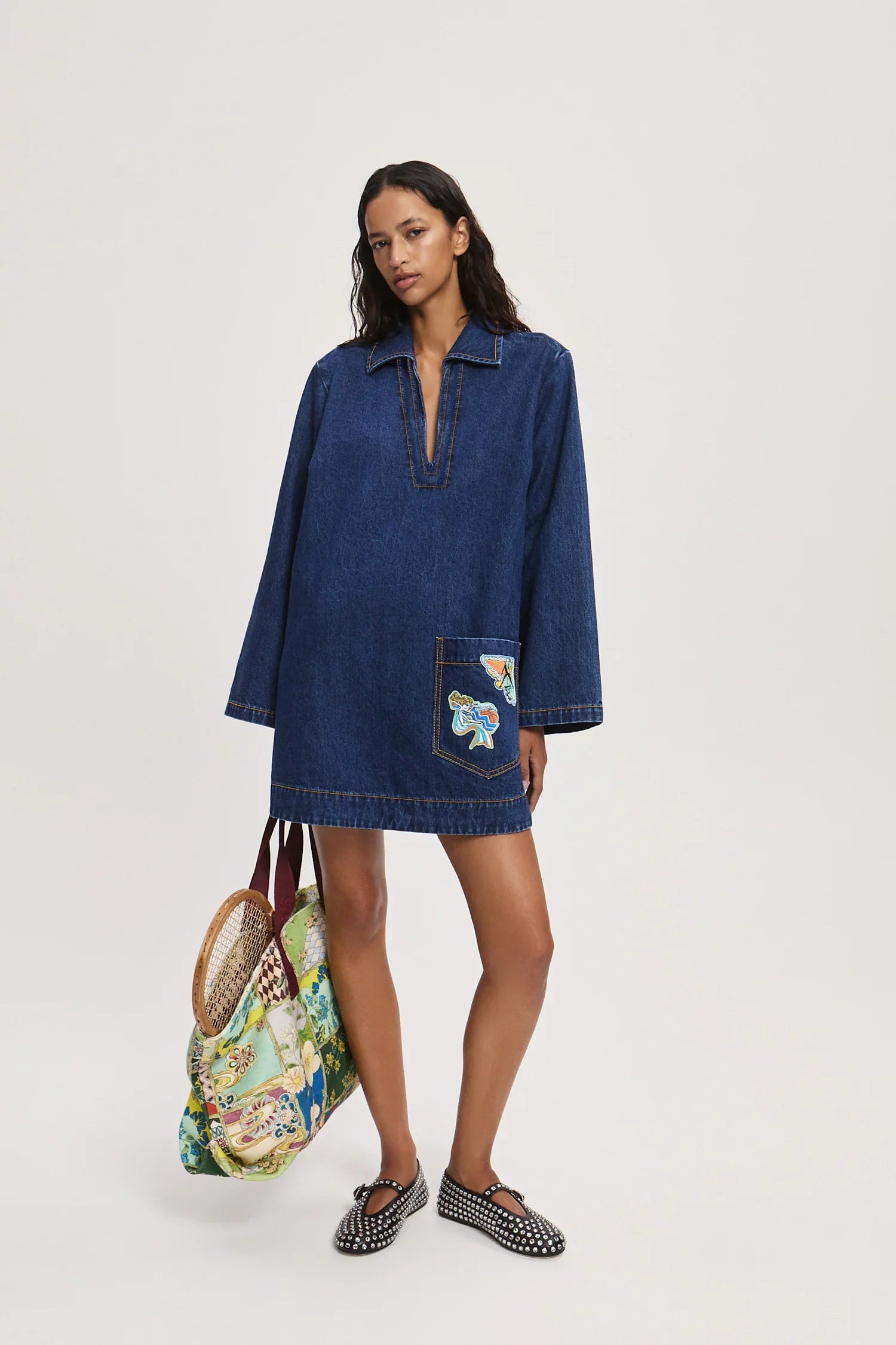 Speedy Denim Mini Dress