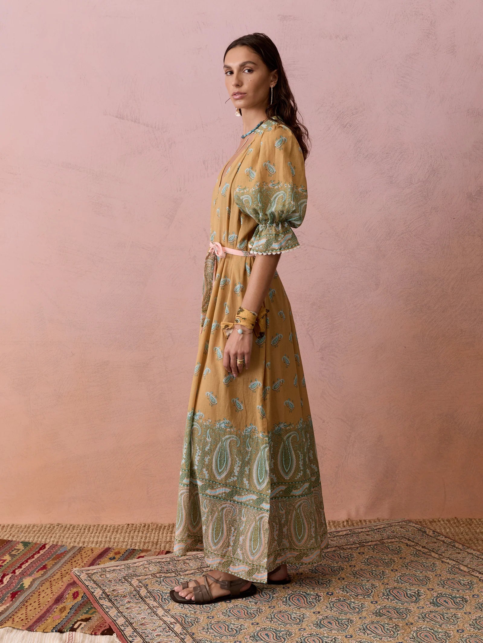 Lucent Maxi Smock Dress