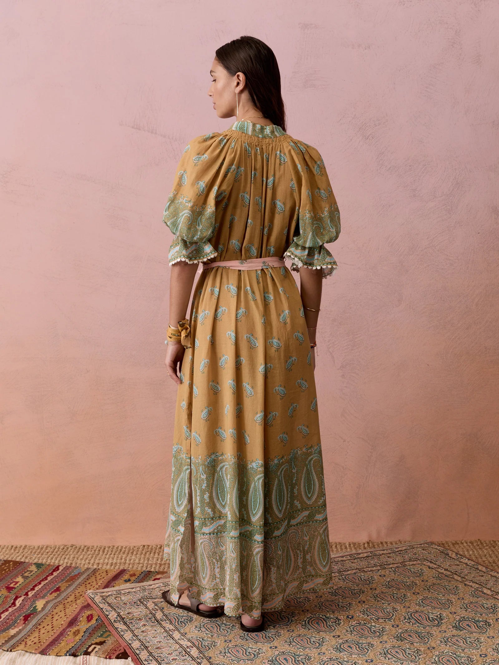 Lucent Maxi Smock Dress