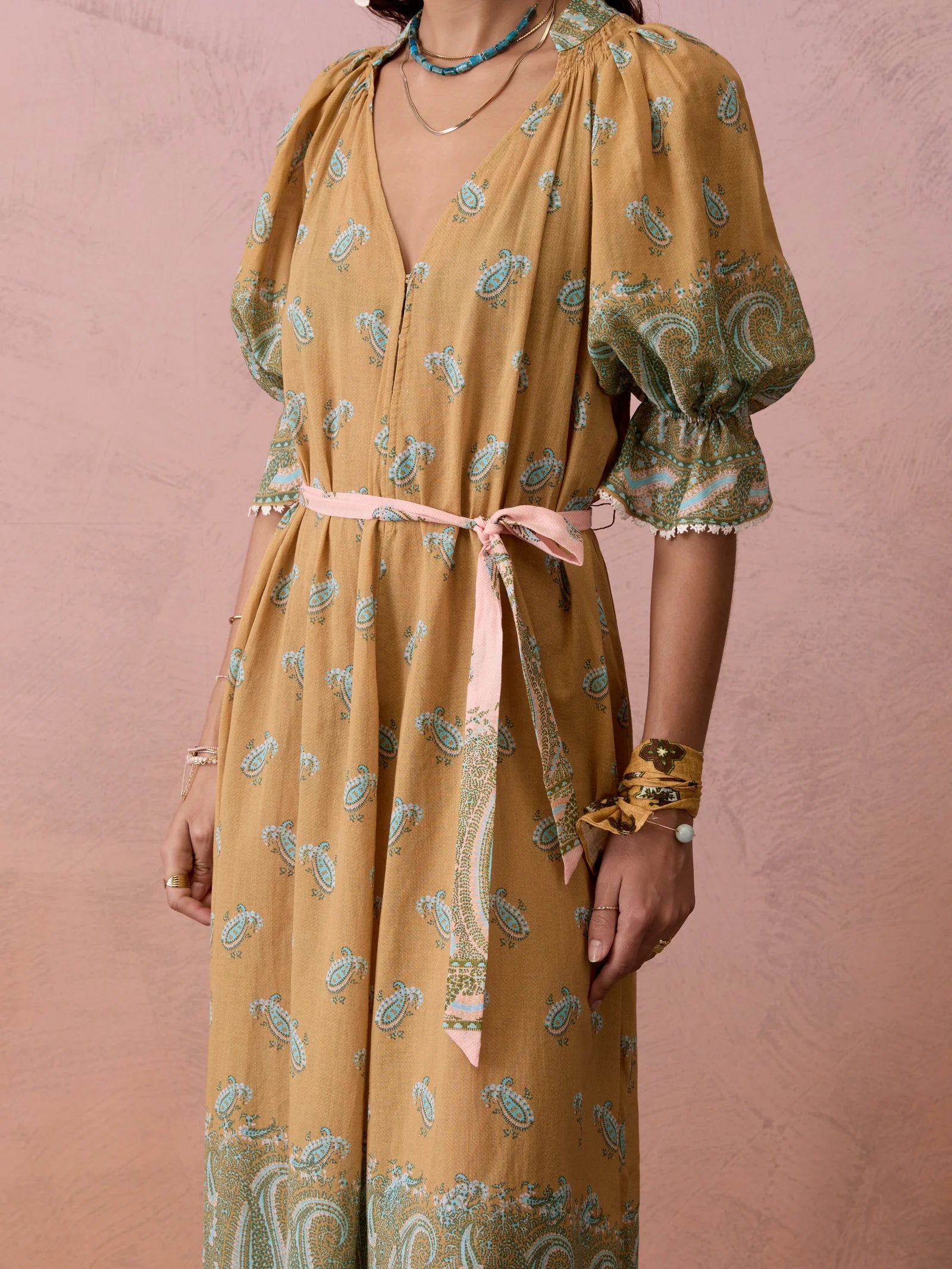 Lucent Maxi Smock Dress