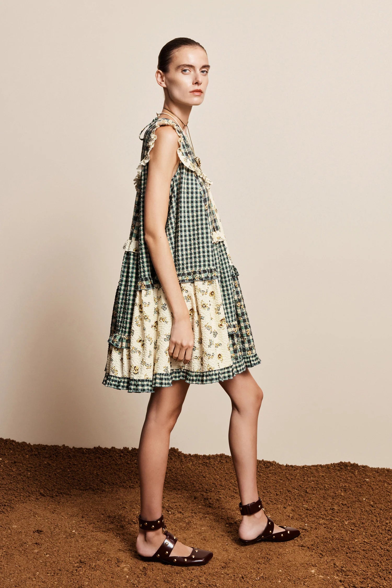 Outrider Seersucker Mini Dress