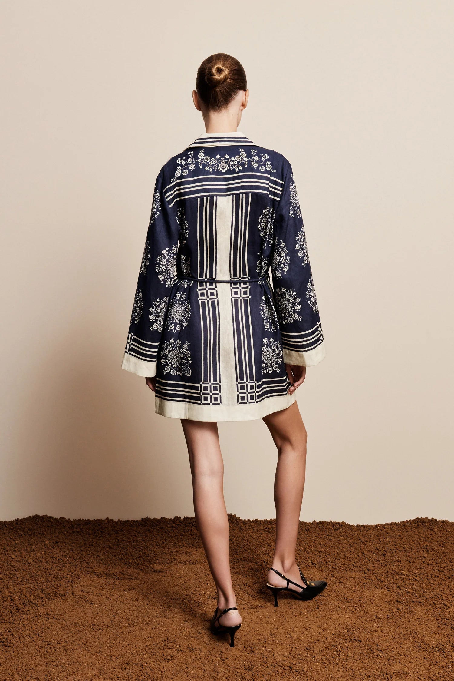 Banderra Linen Mini Shirt Dress