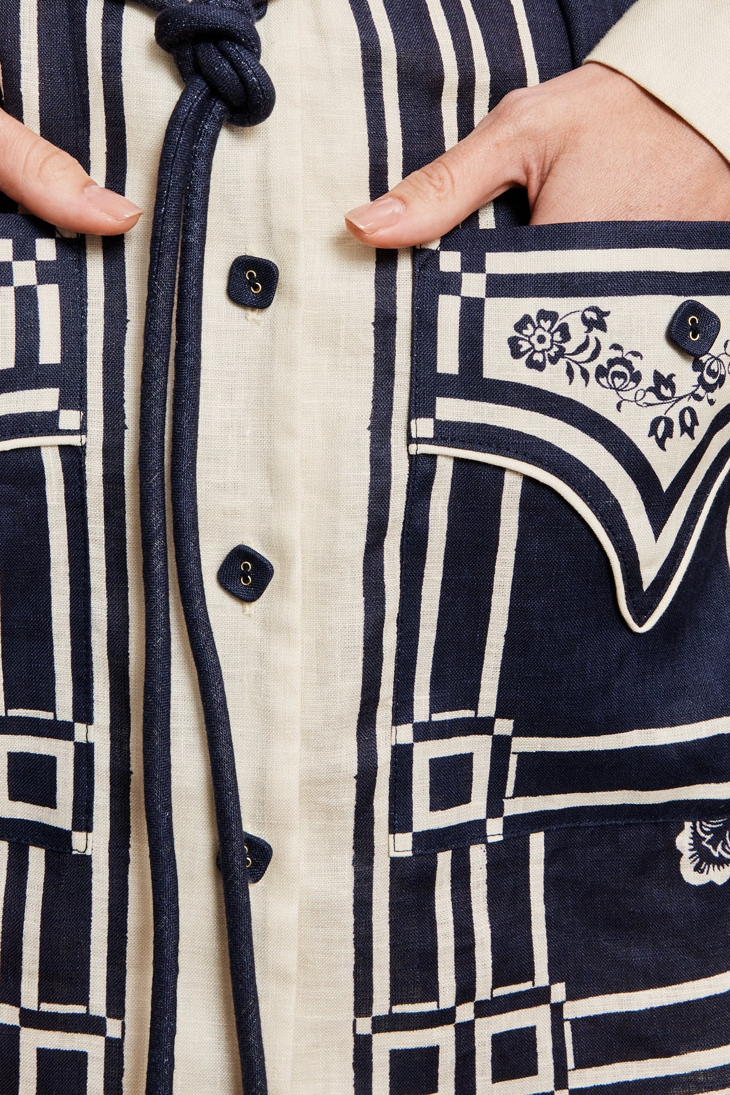 Banderra Linen Mini Shirt Dress