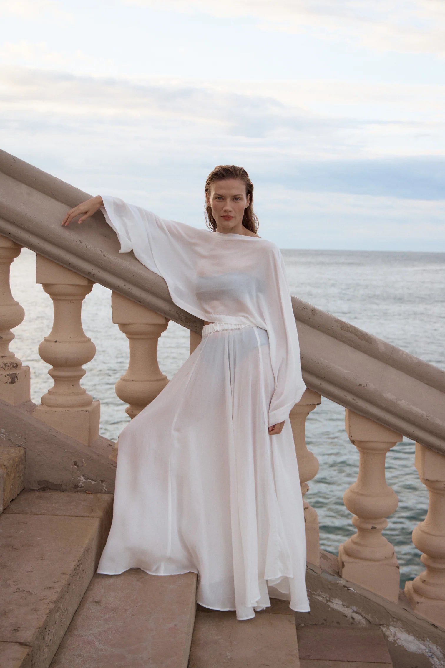 Cremona Maxi Skirt in White