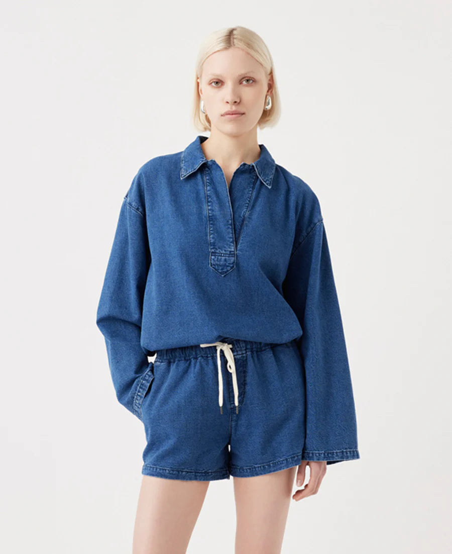 Ayla Relaxed Short in Moderna Blue