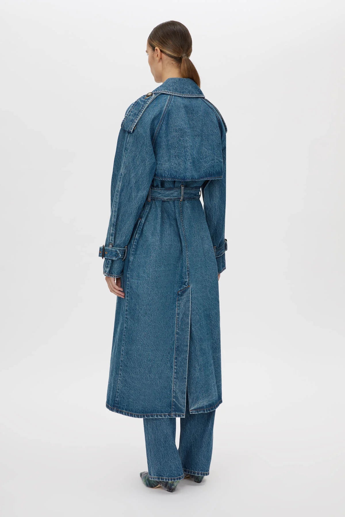 Calyx Denim Trench Coat