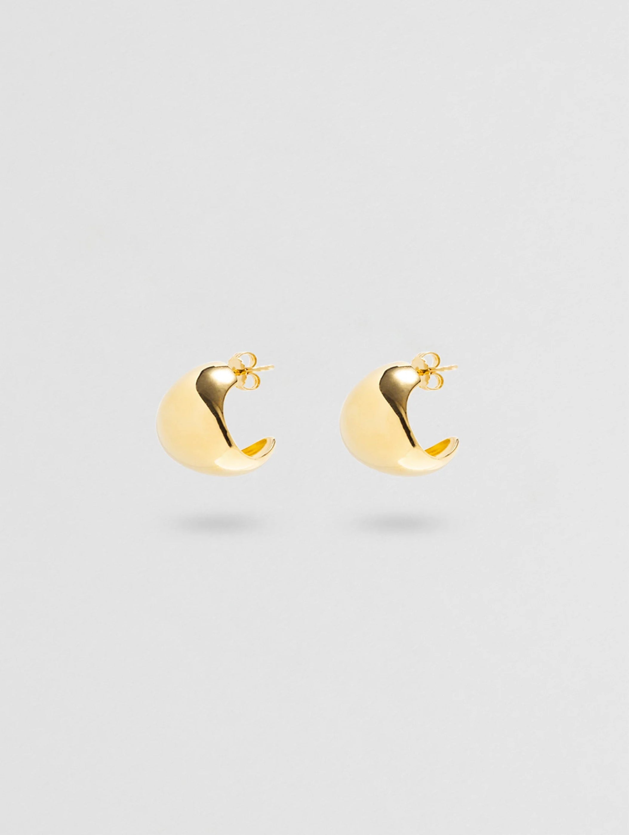 Fold Hoops - Large - Gold