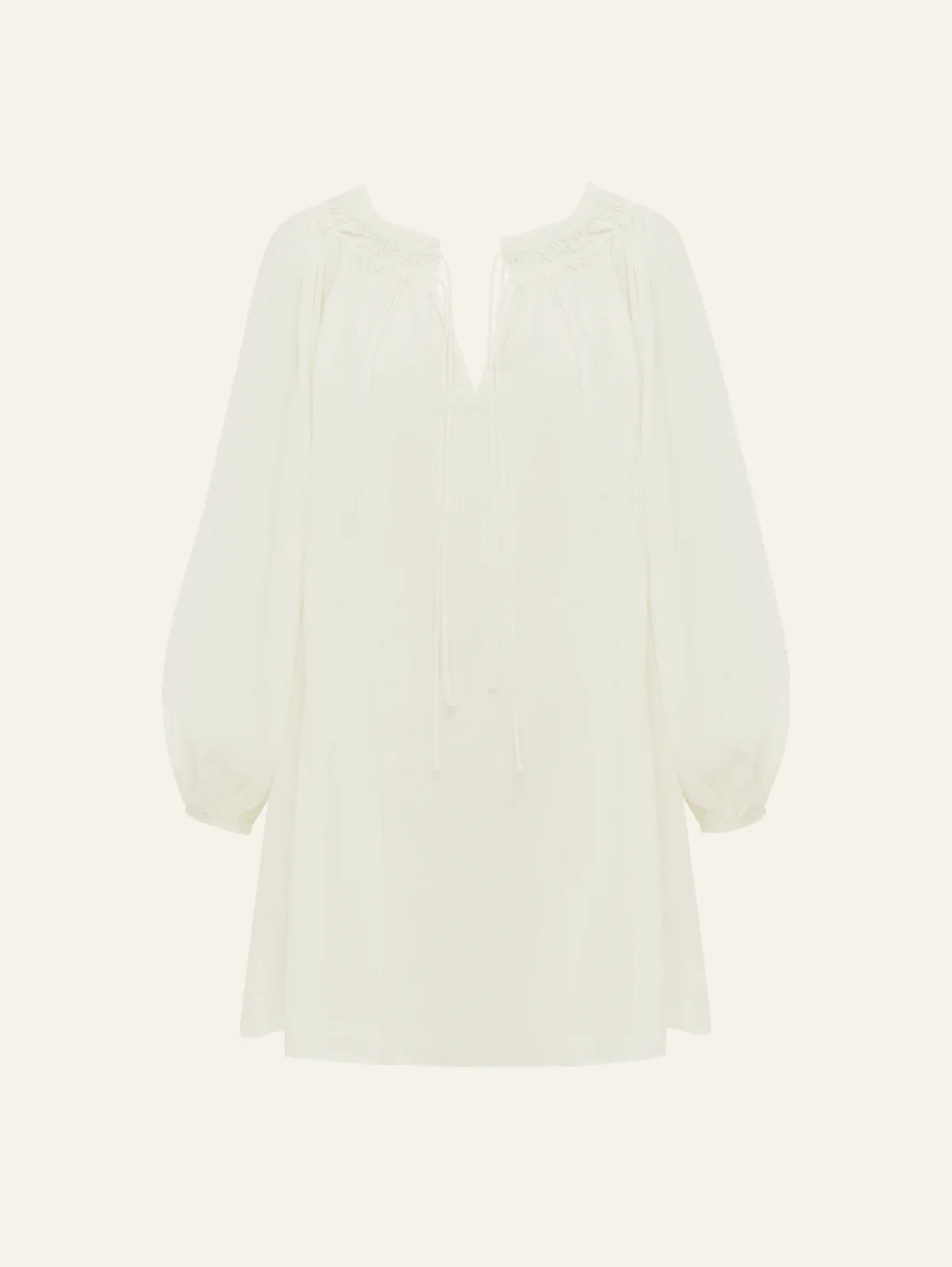 Audrey Mini Dress in Gardenia