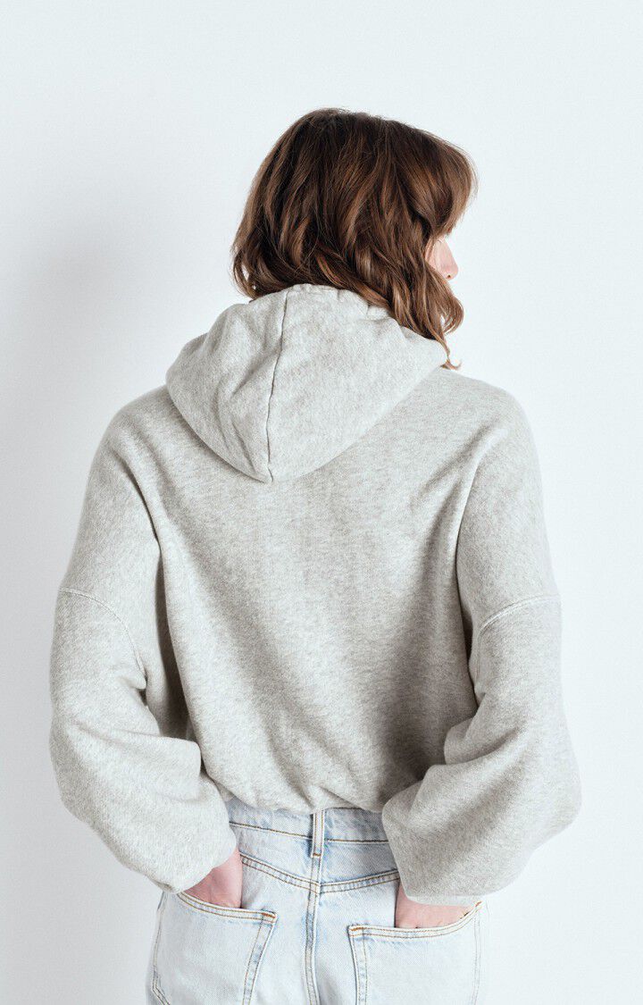 Kodytown Zip Up Sweater in Polar Melange