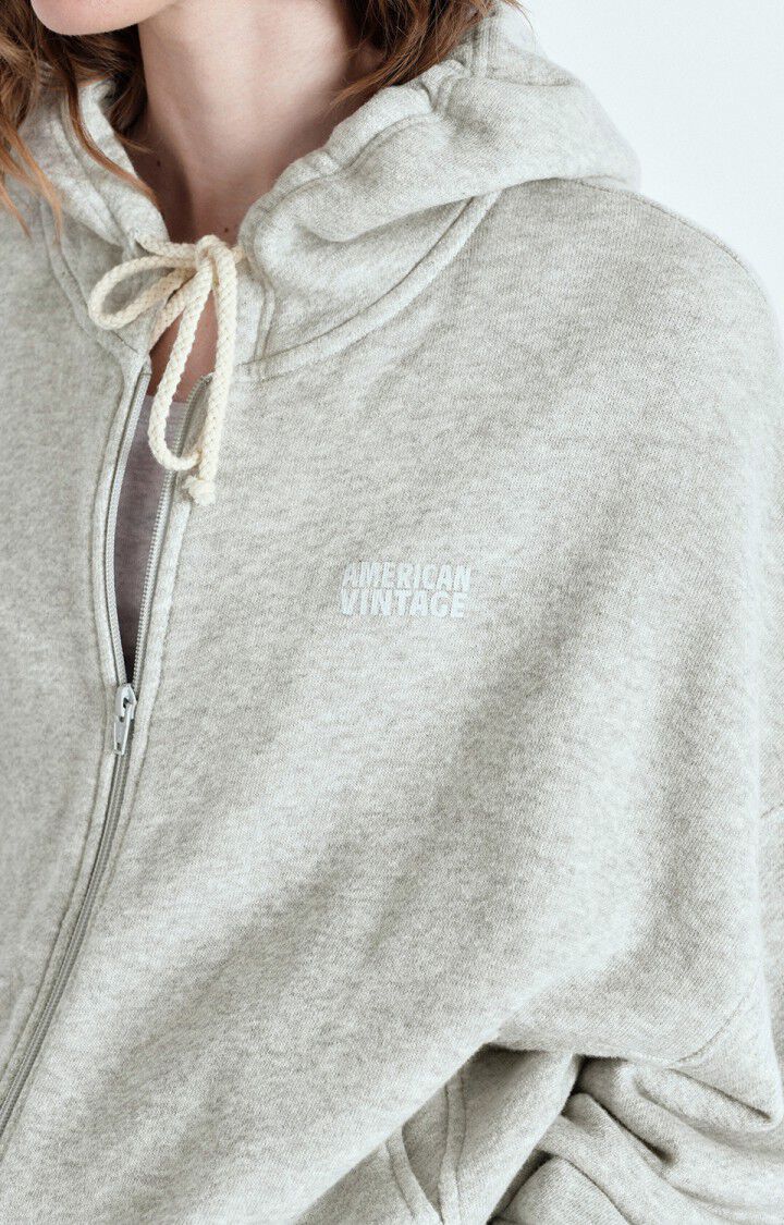 Kodytown Zip Up Sweater in Polar Melange