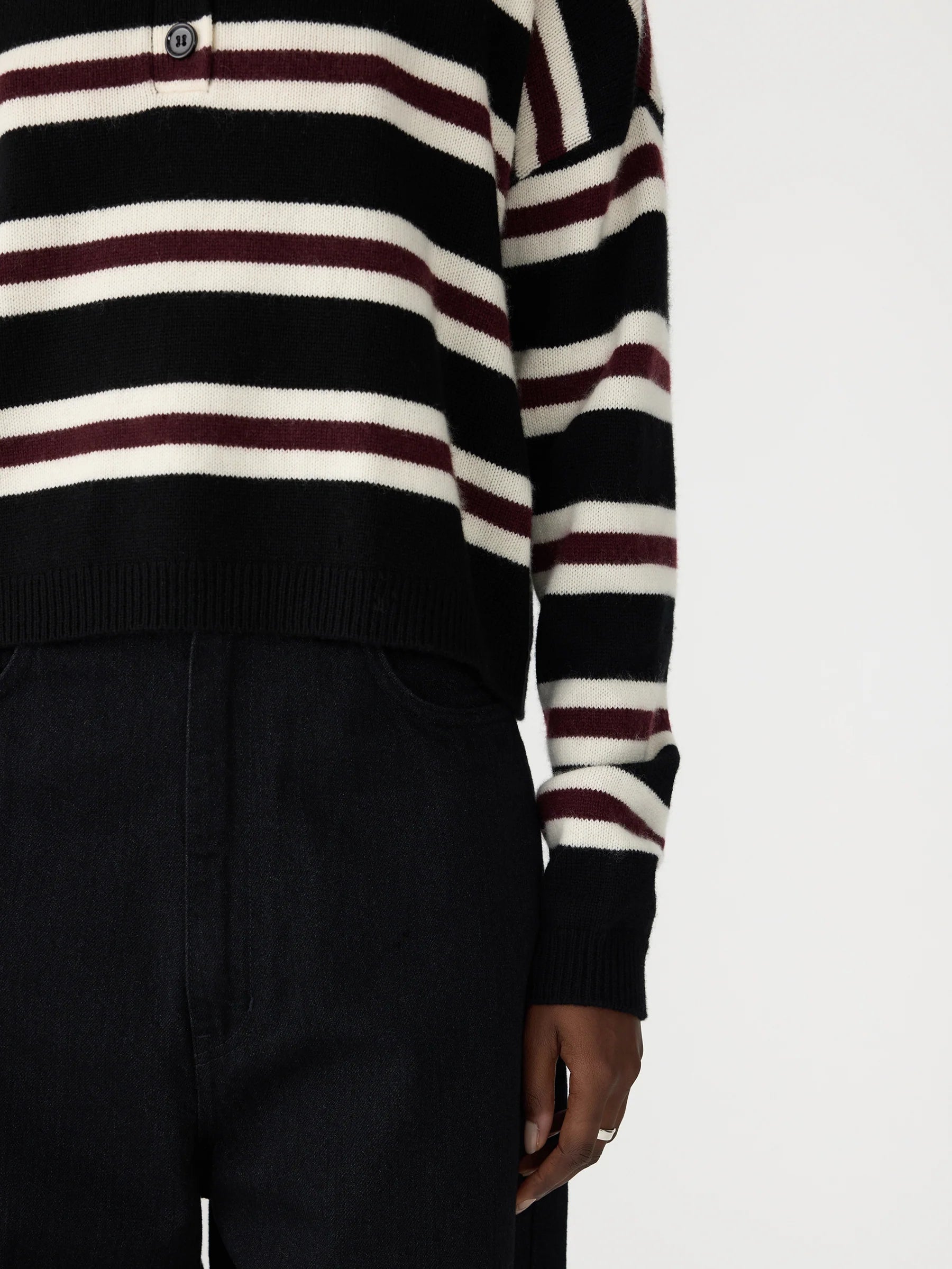 Striped Polo Knit