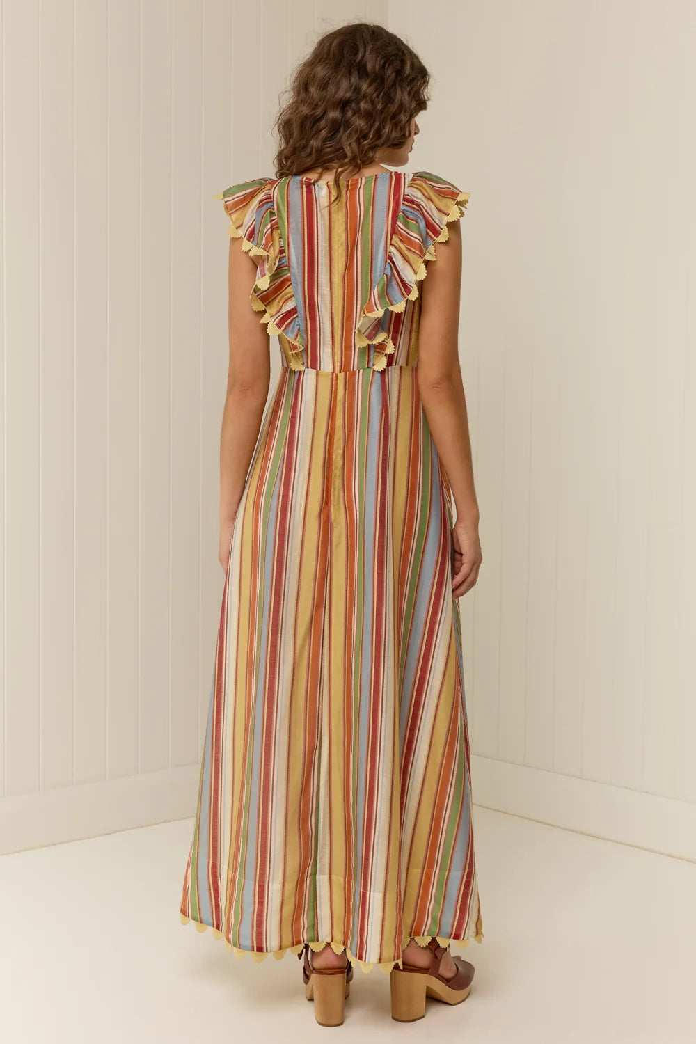 Quinn Dress in Anana Stripe