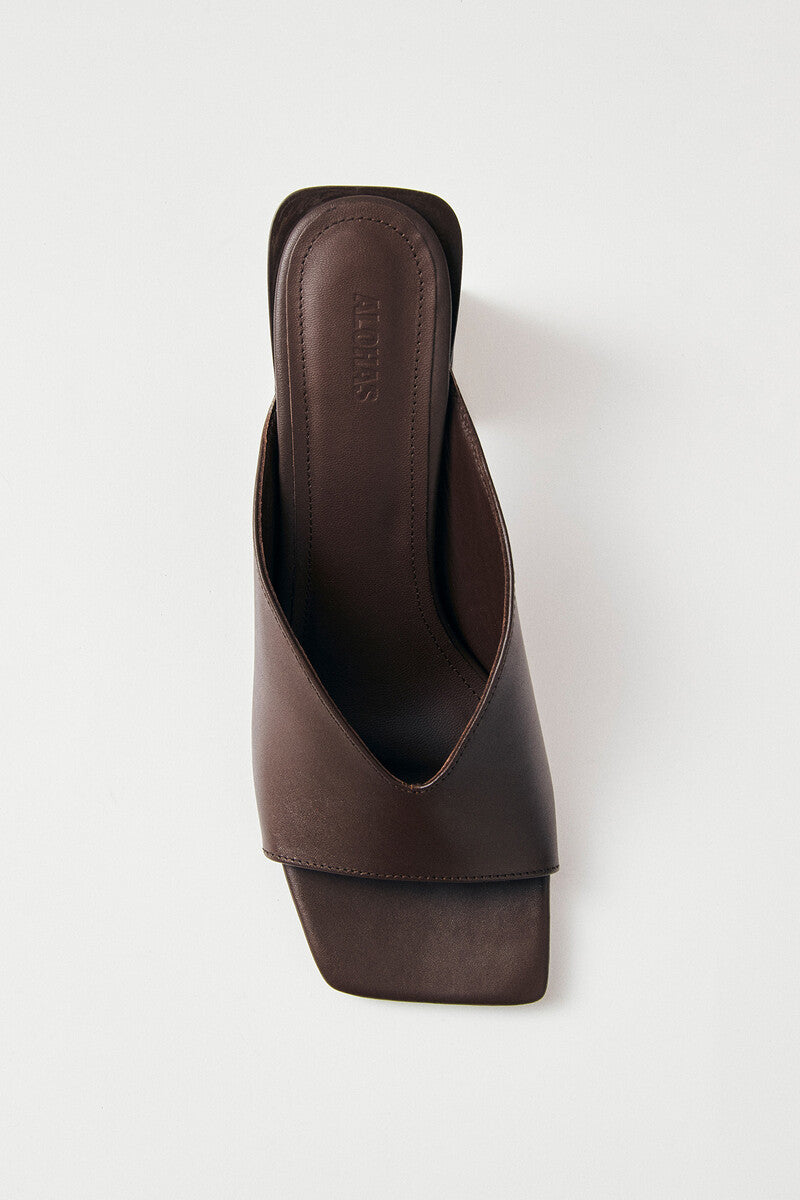 Tasha Leather Sandals in Brown
