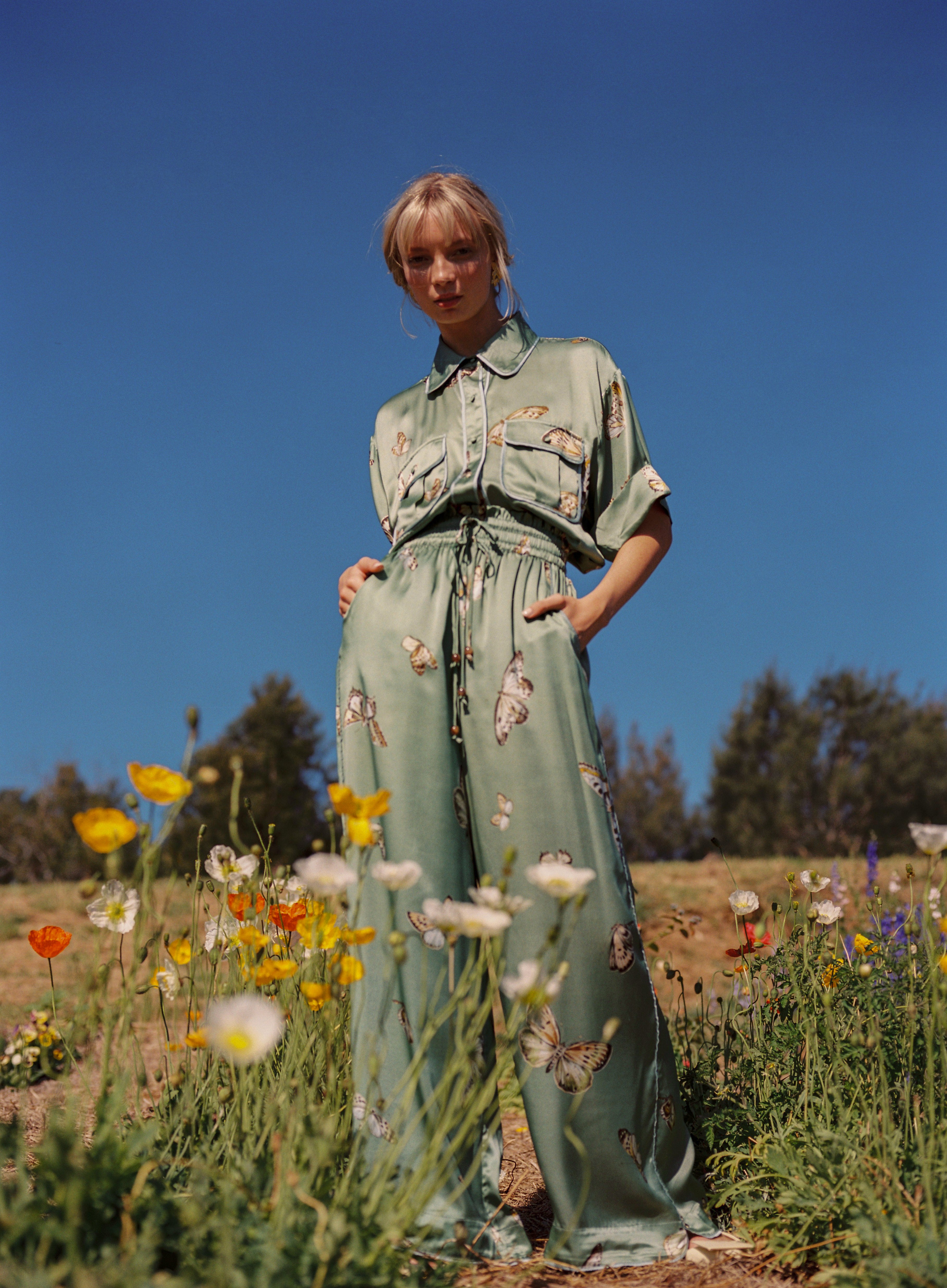 Papillon Silk Pant