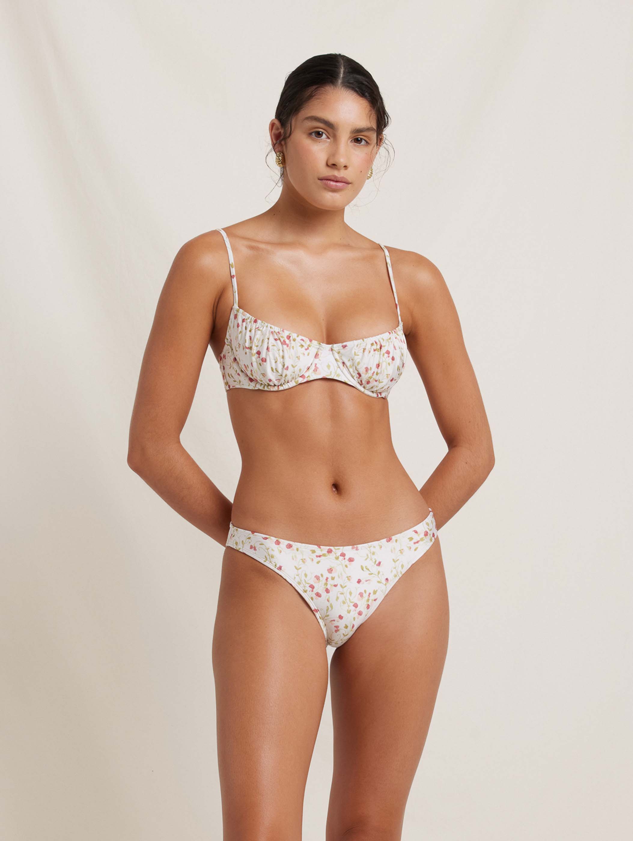 Everlasting Ruched Balconette in Sweet Pea