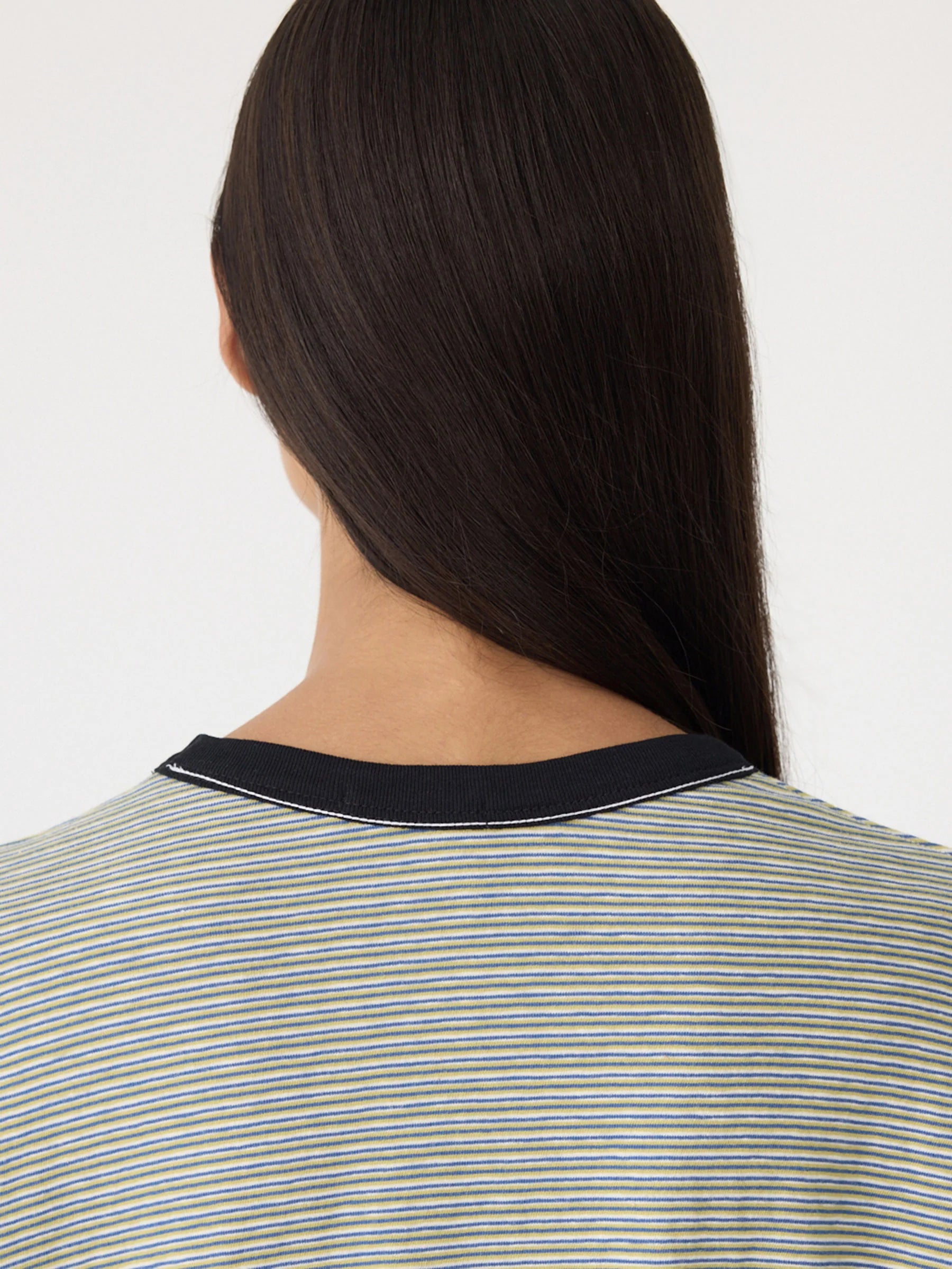 Stripe Boxy Pocket T-Shirt