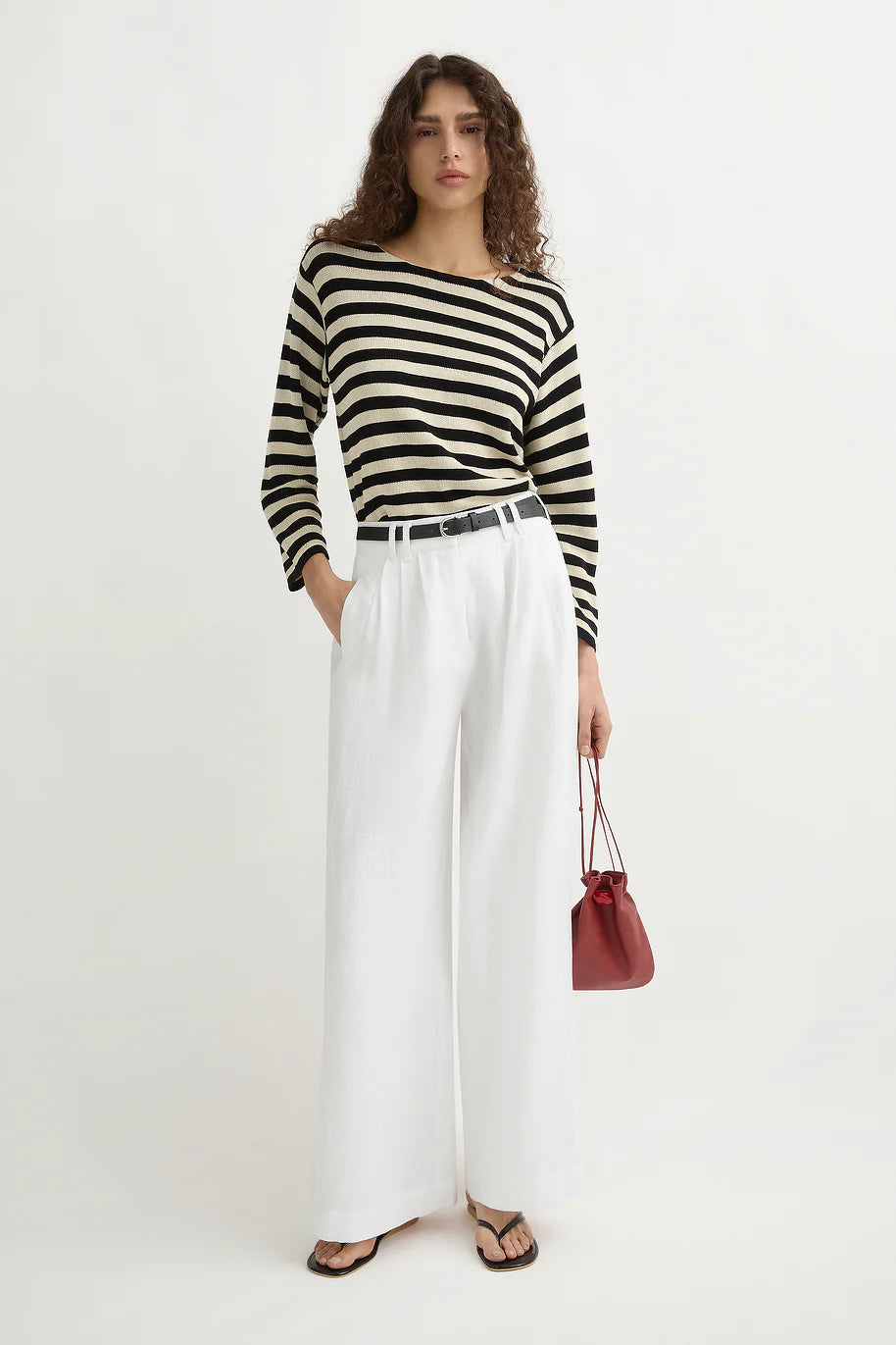 Parker Trouser in Ivory