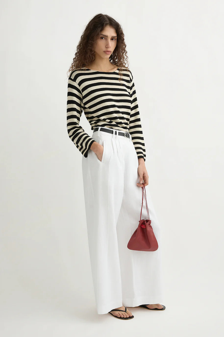 Parker Trouser in Ivory