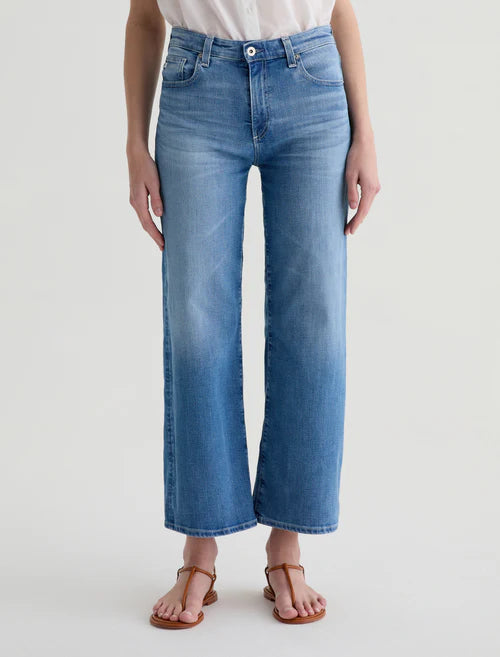 Saige Wide Leg Crop in Oceanic