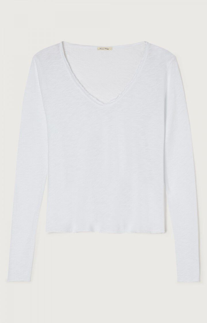 Sonoma V-Neck Fitted T-Shirt in White