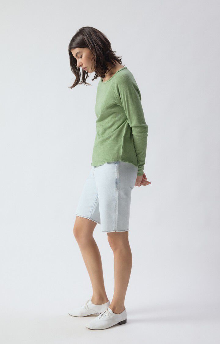 Sonoma Boat Neck L/S T-Shirt in Vintage Lemongrass
