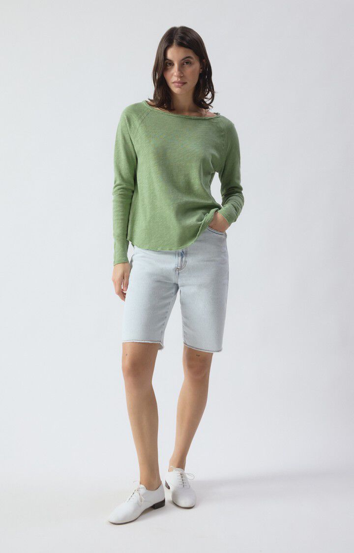 Sonoma Boat Neck L/S T-Shirt in Vintage Lemongrass
