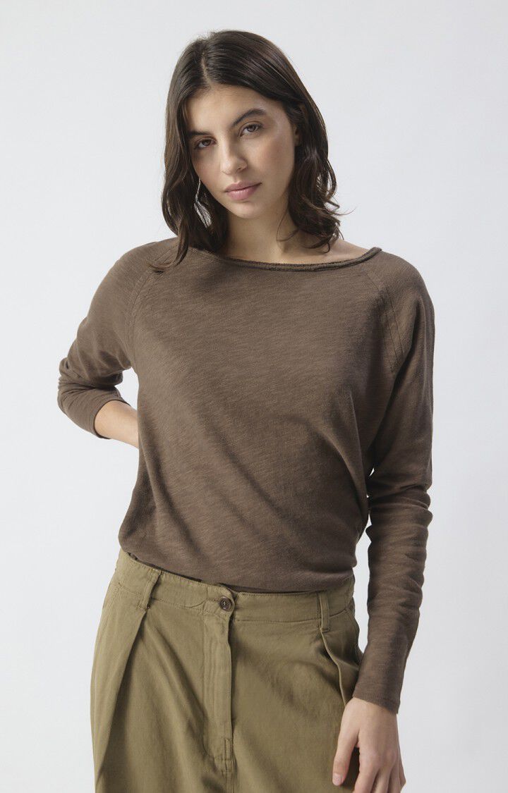 Sonoma Boat Neck L/S T-Shirt in Vintage Chestnut