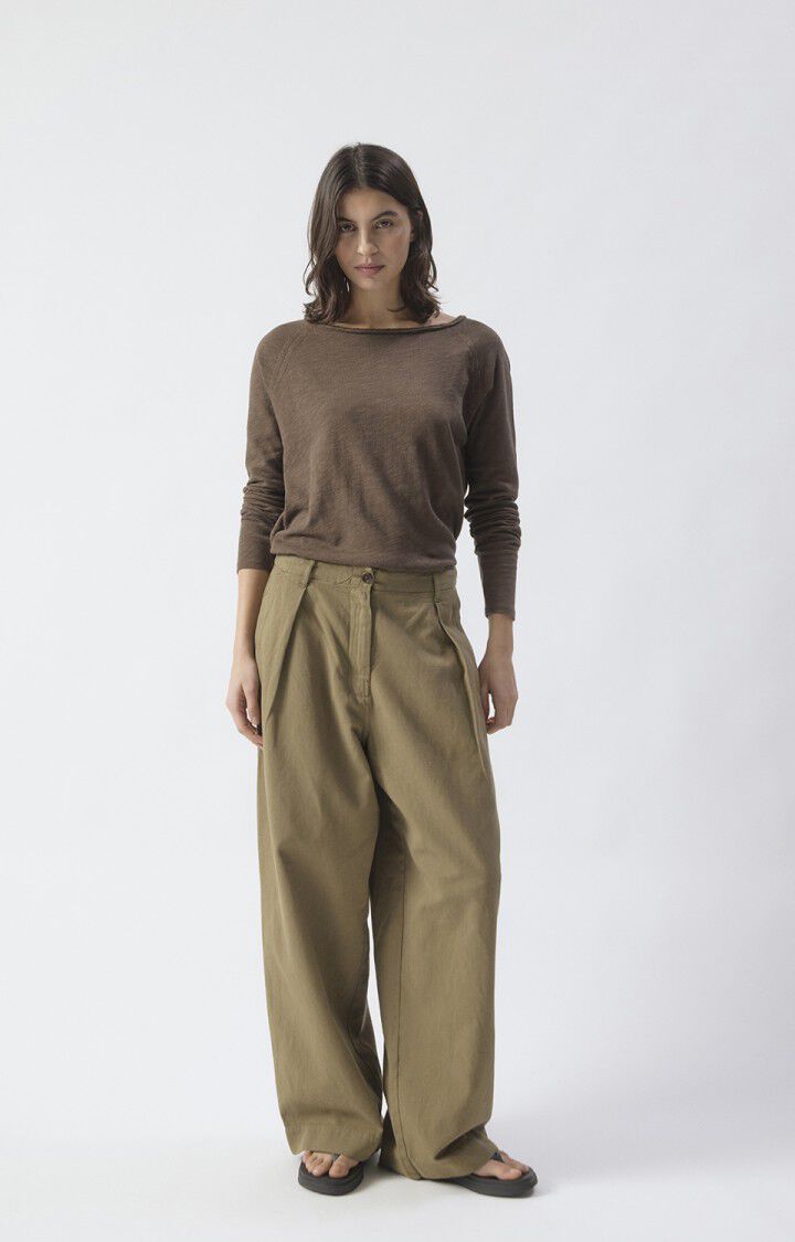 Sonoma Boat Neck L/S T-Shirt in Vintage Chestnut