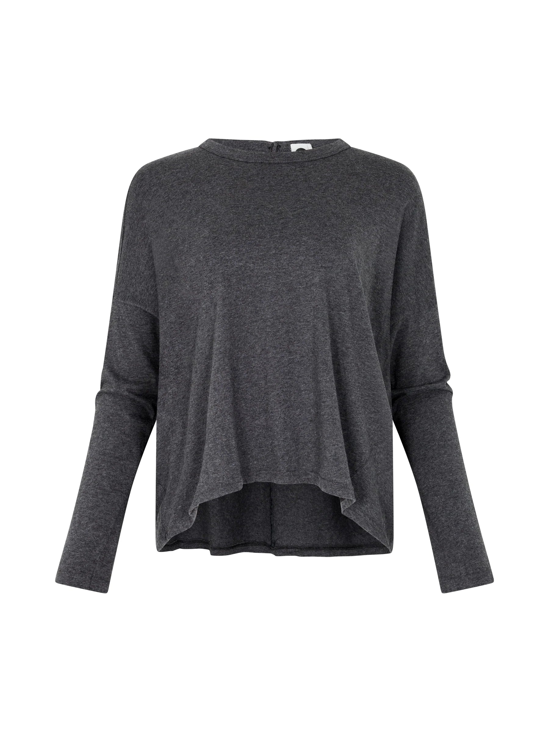 Slouch Circle L/S T-Shirt in Charcoal Marl