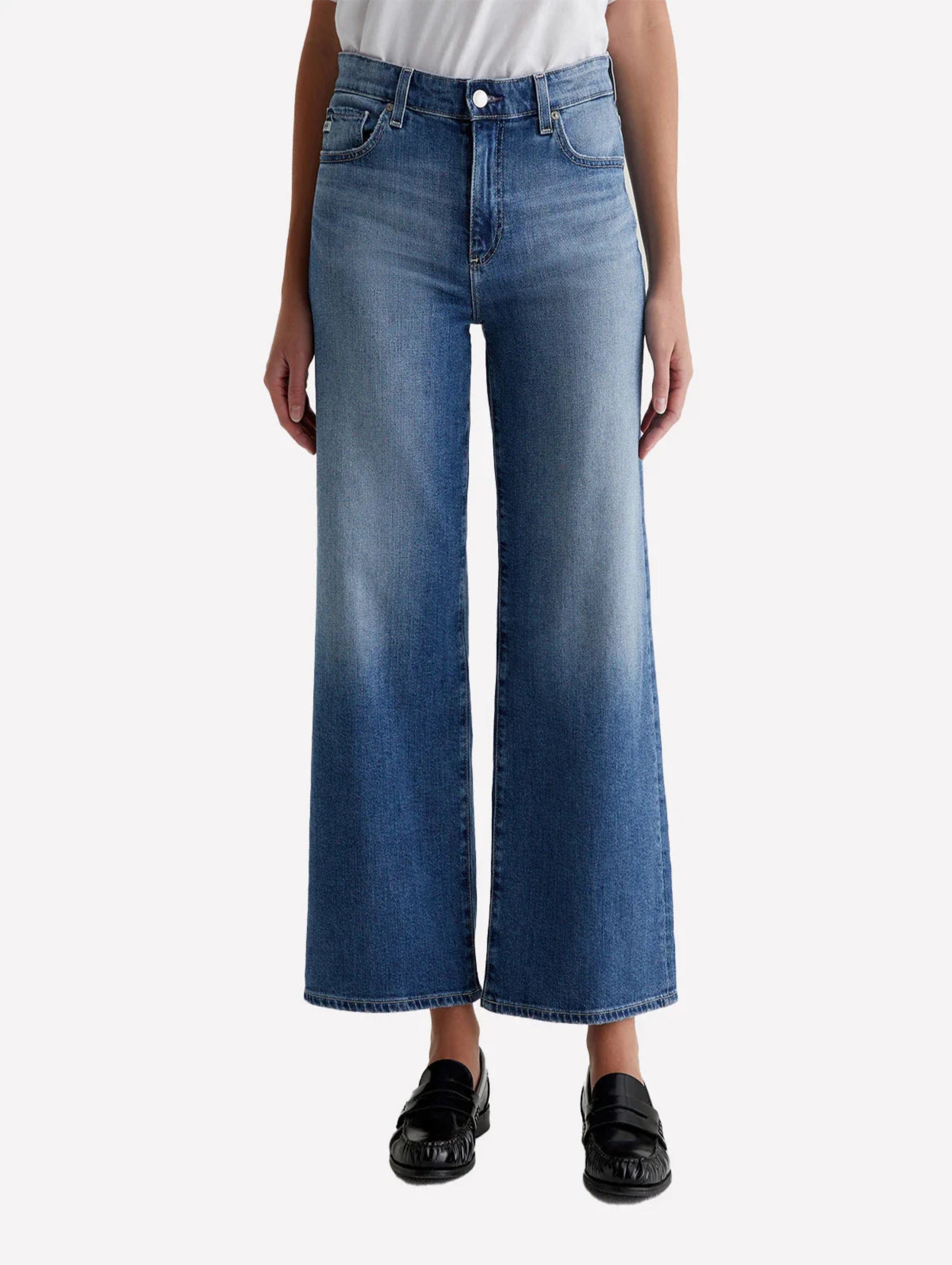 Saige Wide Leg Crop in Bell Canyon