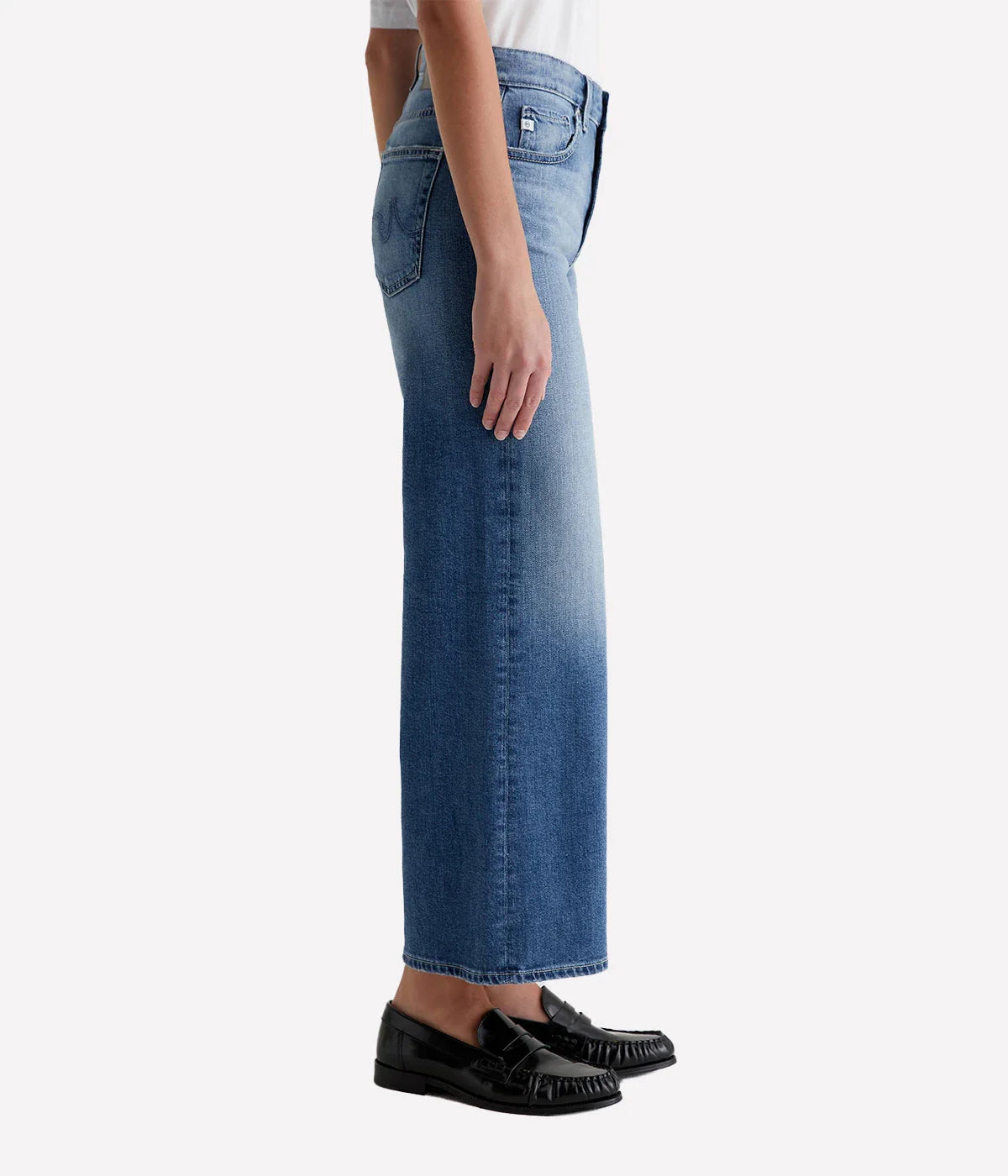 Saige Wide Leg Crop in Bell Canyon