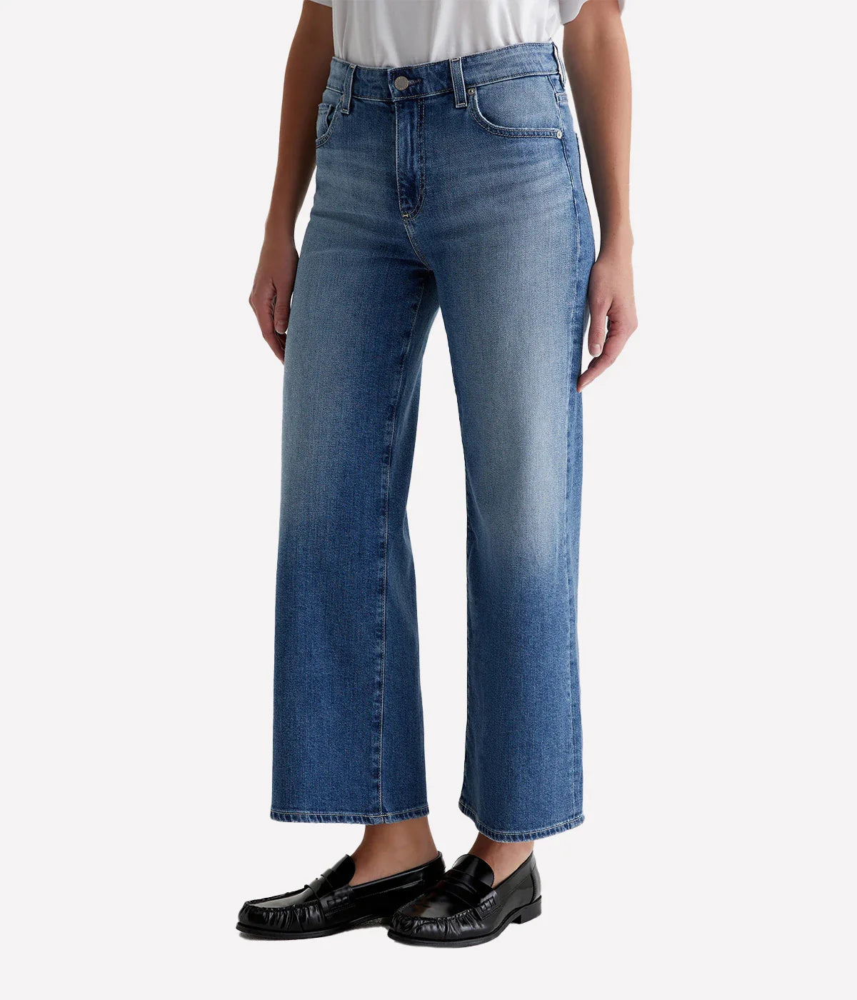 Saige Wide Leg Crop in Bell Canyon
