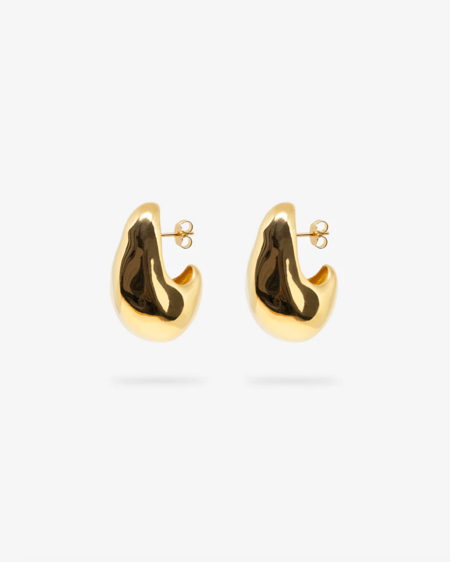 Volume Hoop Large - 14k Vermeil