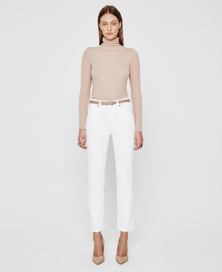 Saige in Authentic White