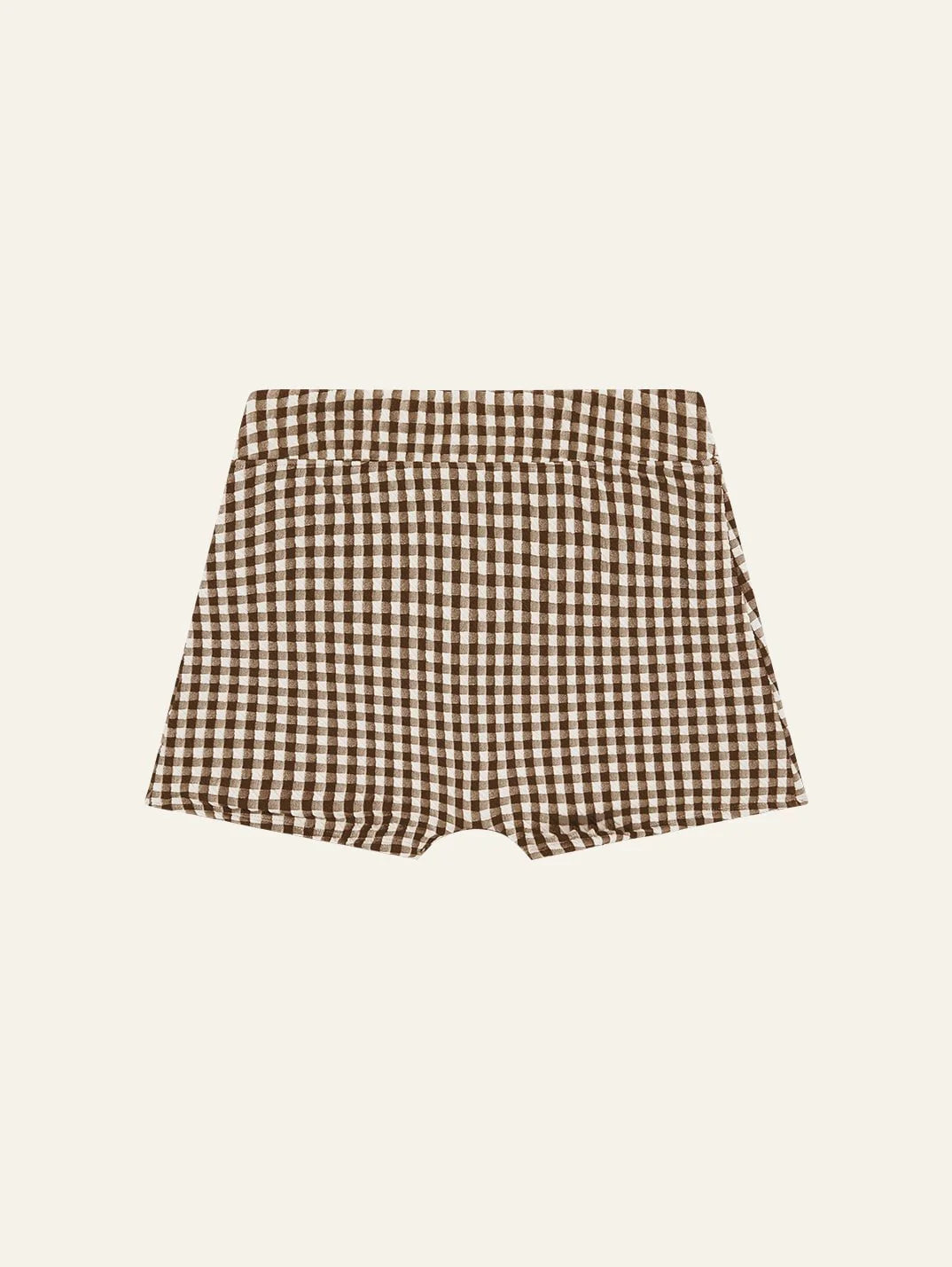 Quintessential Short in Toffee Gingham
