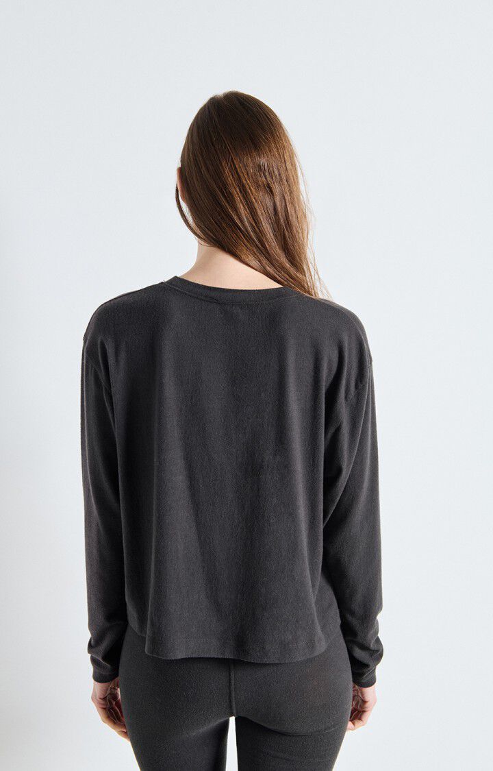 Ypawood L/S T-shirt in Carbon Melange
