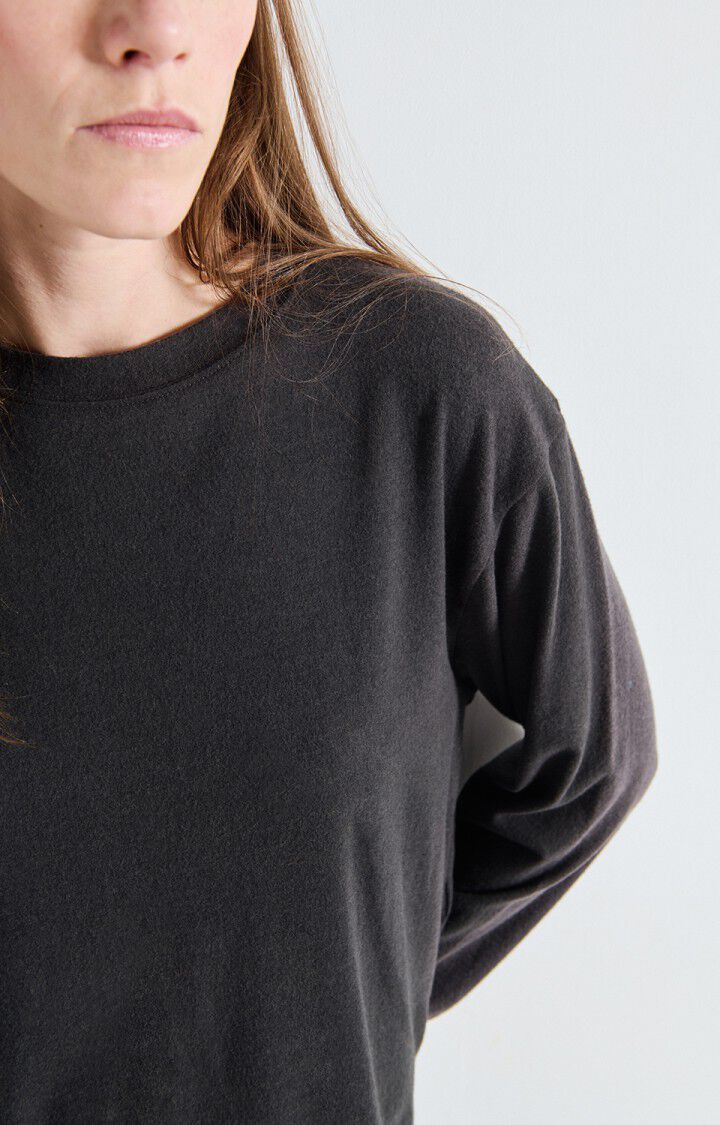 Ypawood L/S T-shirt in Carbon Melange