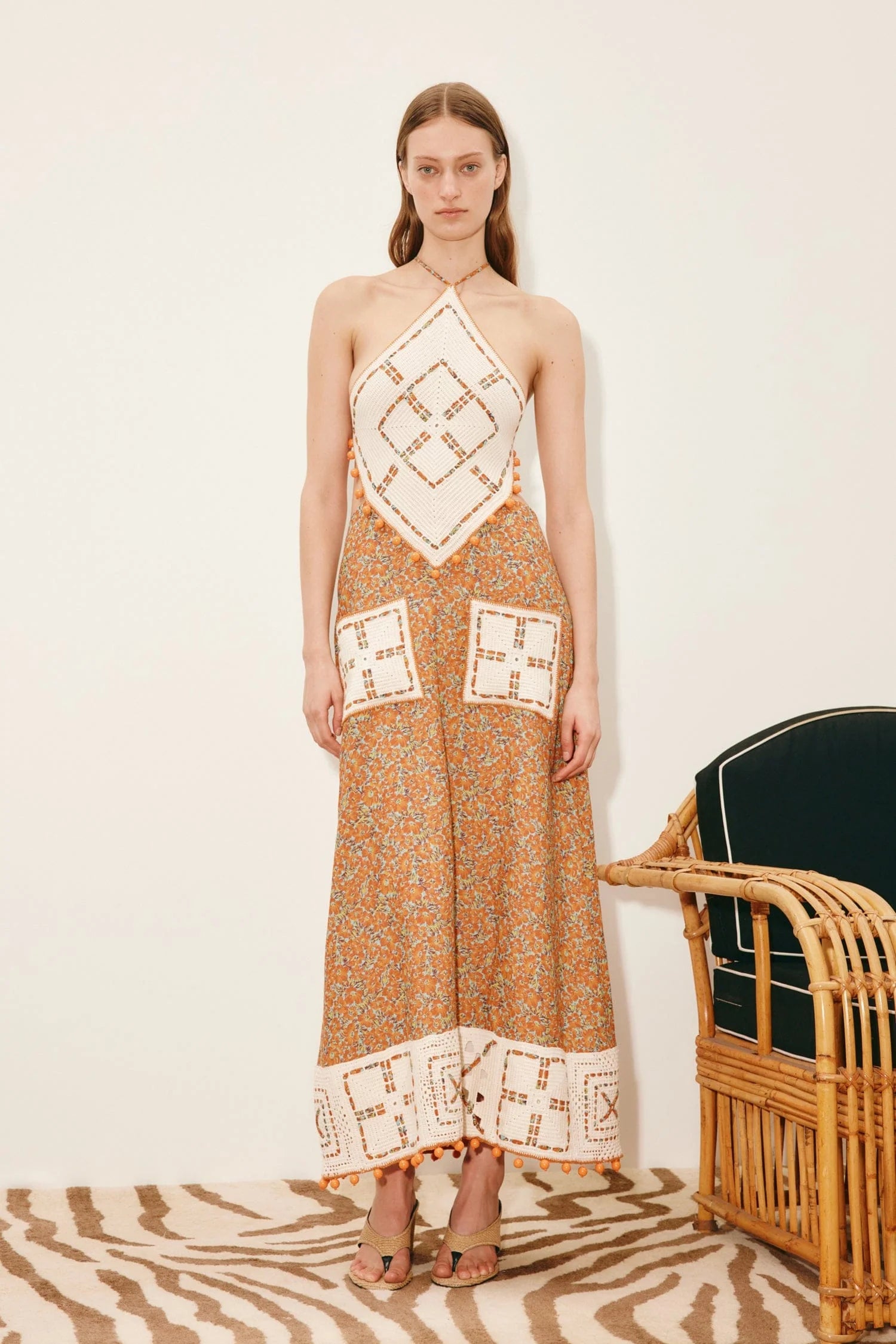 Marva Halter Crochet Dress