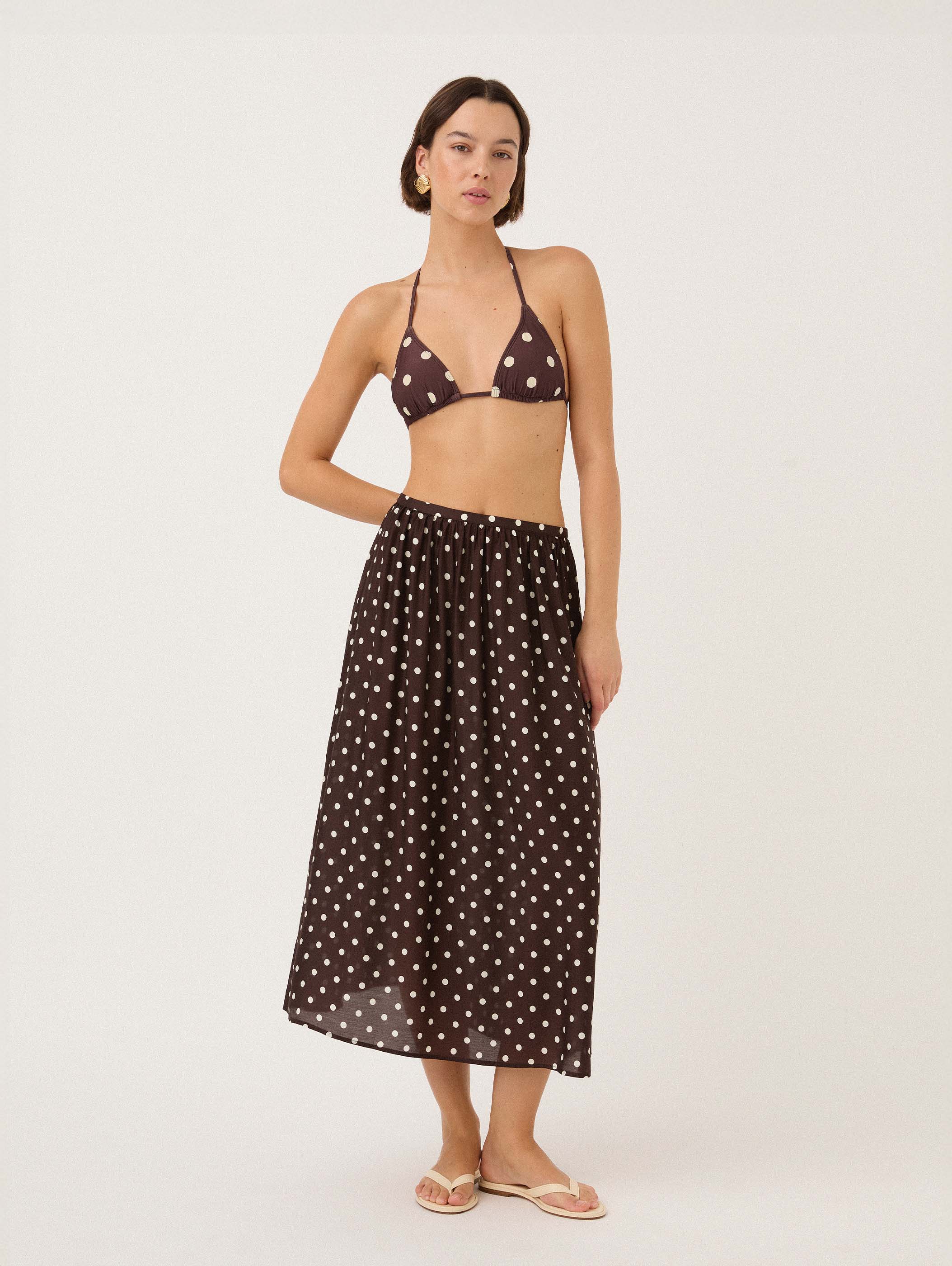 Holiday Skirt in Praline