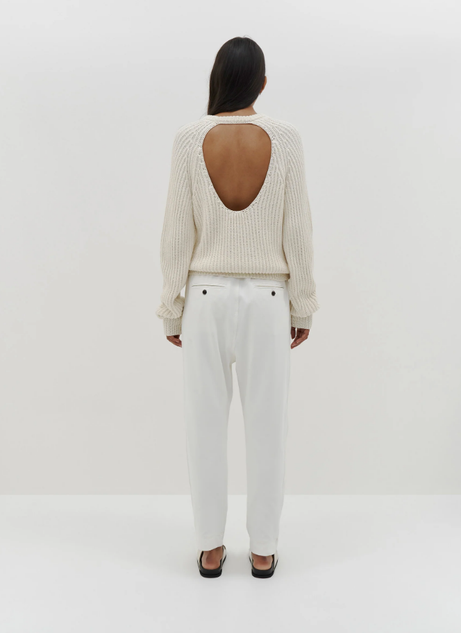 Open Back Knit Ivory