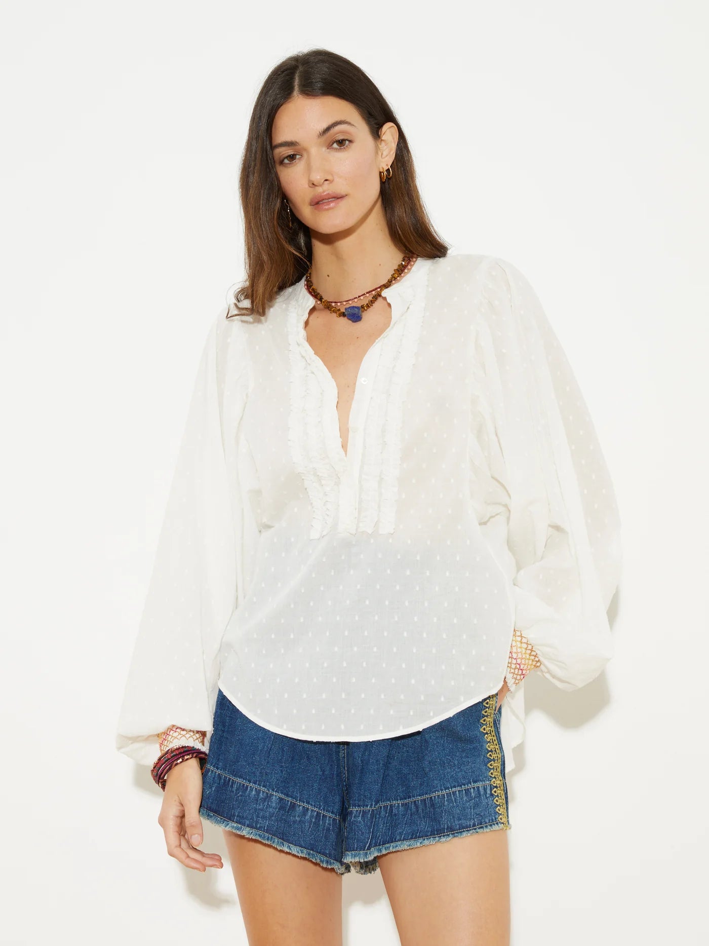 Lido Smocked Poeme Blouse