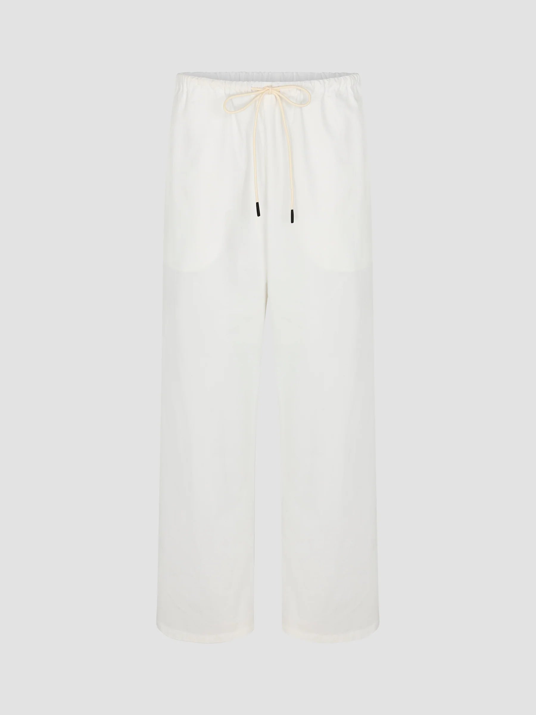Crushed Cotton Minimal Pant in White