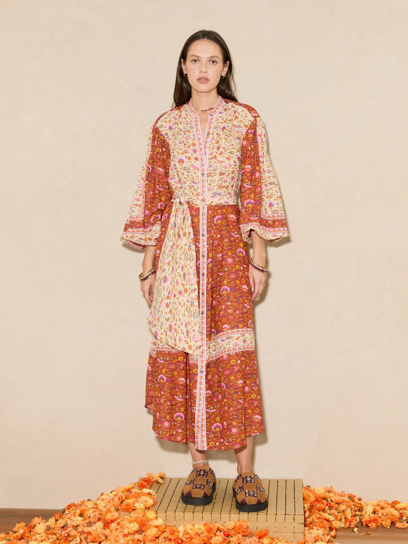 Soraya Midi Smock Dress