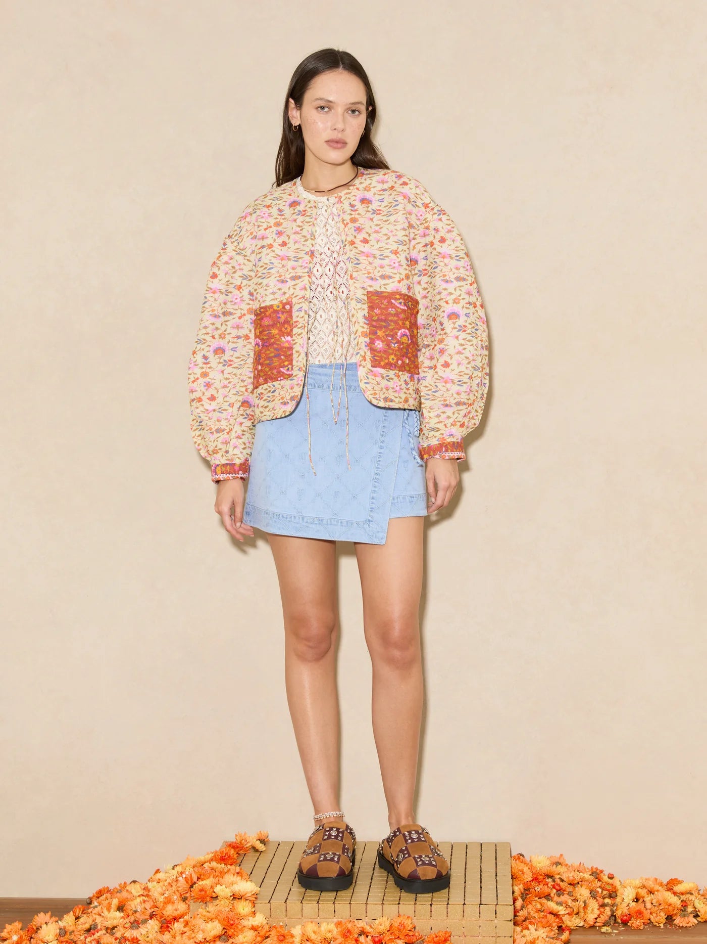 Dylan Wrap Mini Skirt