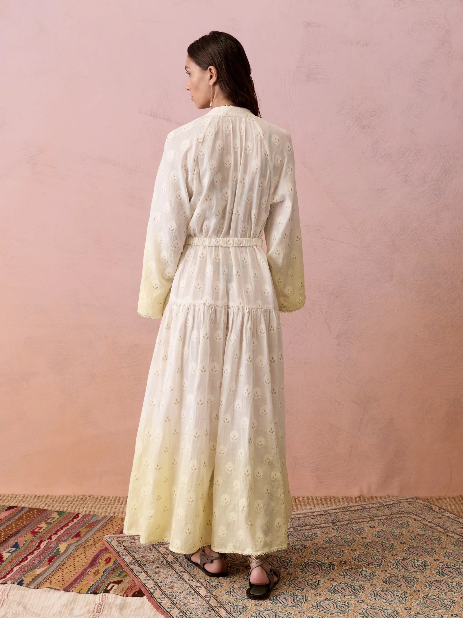 Vespara Wide Sleeve Maxi Dress