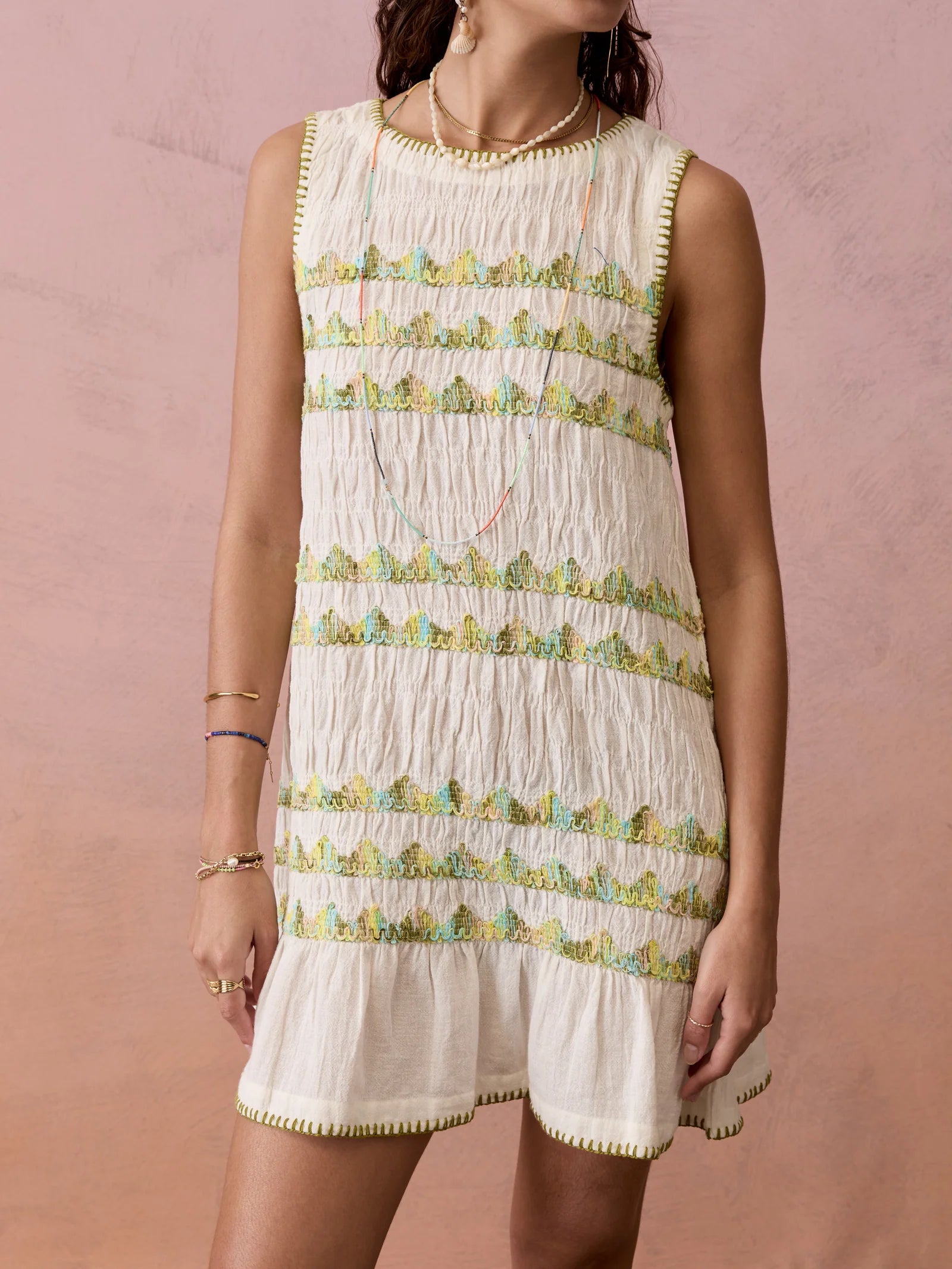 Hera Trapeze Dress in Coconut - PRE ORDER