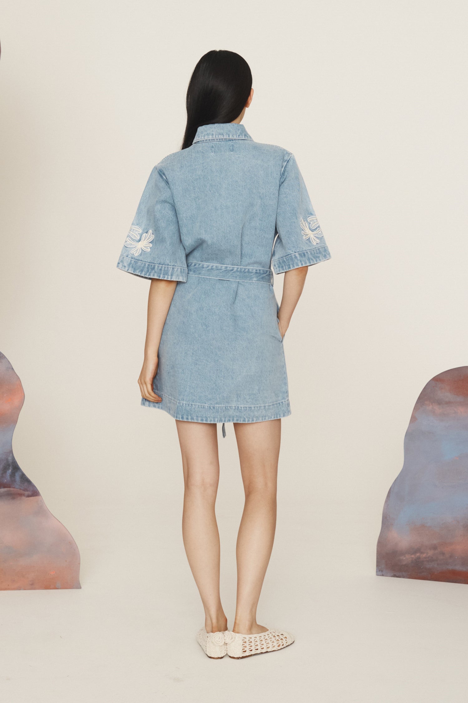 Charlene Denim Mini dress - PRE ORDER